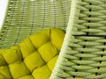 Двойное кресло-кокон зеленое
